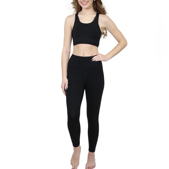 New Marc Defang Black HiTechMODA Elaskim Active Long Leggings - S - Picture 3 of 4